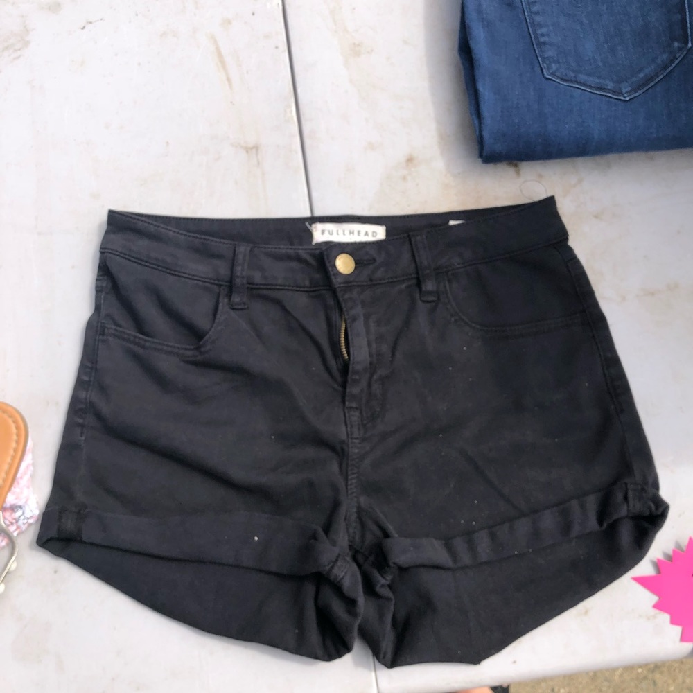 Basic black shorties